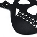 Black Leather Face Muzzle the Bane