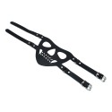 Black Leather Face Muzzle the Bane