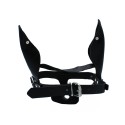 Black Leather Dog Mask with Ears & Snout