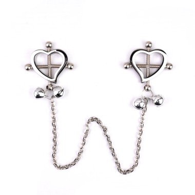 Heart-Shaped Nipple Clamps Tinkling Bells