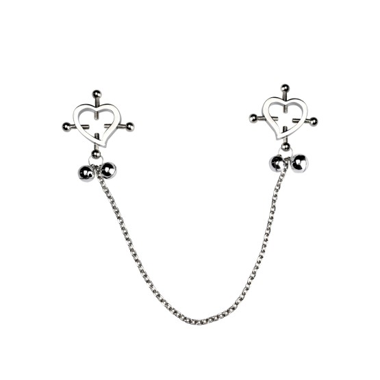 Heart-Shaped Nipple Clamps Tinkling Bells