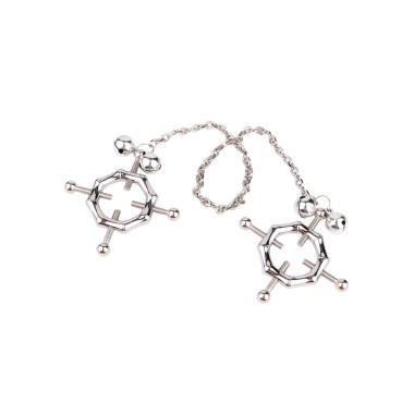 Hexagon-Shaped Nipple Clamps Tinkling Bells