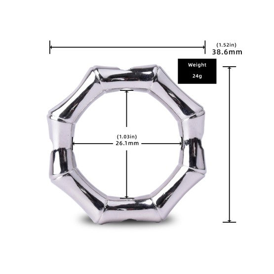 Hexagon-Shaped Nipple Clamps Tinkling Bells