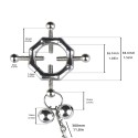 Hexagon-Shaped Nipple Clamps Tinkling Bells