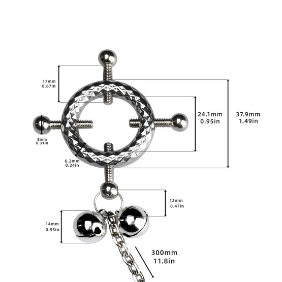 Circular Nipple Clamps Tinkling Bells
