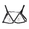 Circular Nipple Clamps Bells & Leather Harness