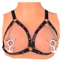 Anchor Nipple Clamps with Bells & Studded Harness