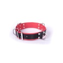 Deluxe Bondage Collar - Black & Red