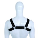 Elastic Chest Harness Black S/M