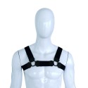 Elastic Chest Harness Black L/XL