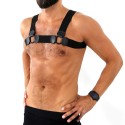 Elastic Chest Harness Black L/XL