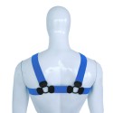 Elastic Chest Harness Blue S/M
