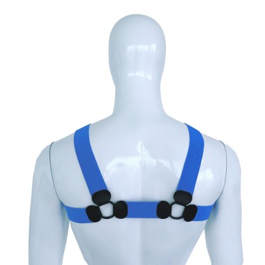 Elastic Chest Harness Blue L/XL