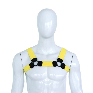 Elastic Chest Harness Yellow S/M