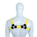 Elastic Chest Harness Yellow L/XL
