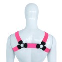 Elastic Chest Harness Pink L/XL