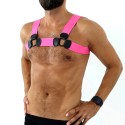 Elastic Chest Harness Pink L/XL