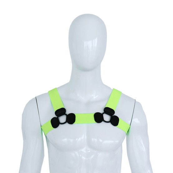 Elastic Chest Harness Green L/XL