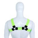 Elastic Chest Harness Green L/XL