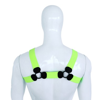 Elastic Chest Harness Green L/XL