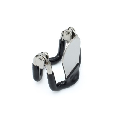 Steel Jaw Lock With Black Elastic Coating