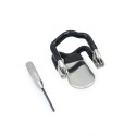 Steel Jaw Lock With Black Elastic Coating