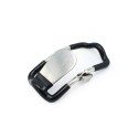 Steel Jaw Lock With Black Elastic Coating