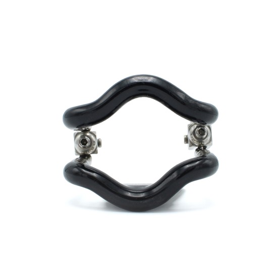 Steel Jaw Lock With Black Elastic Coating