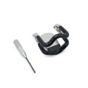Steel Jaw Lock With Black Elastic Coating