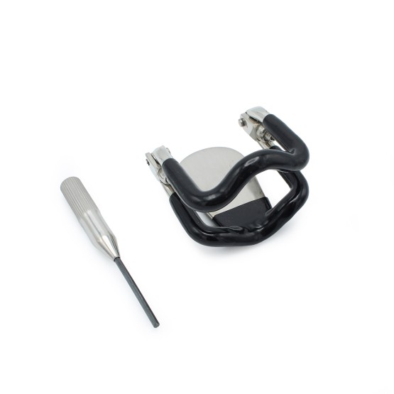 Steel Jaw Lock With Black Elastic Coating
