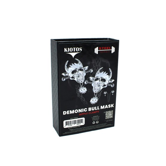 Demonic Bull Mask Nipple Clamps