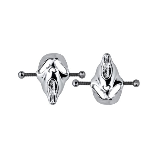 Ghostface Mask Nipple Clamps