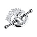 Flaming Skull Nipple clamps