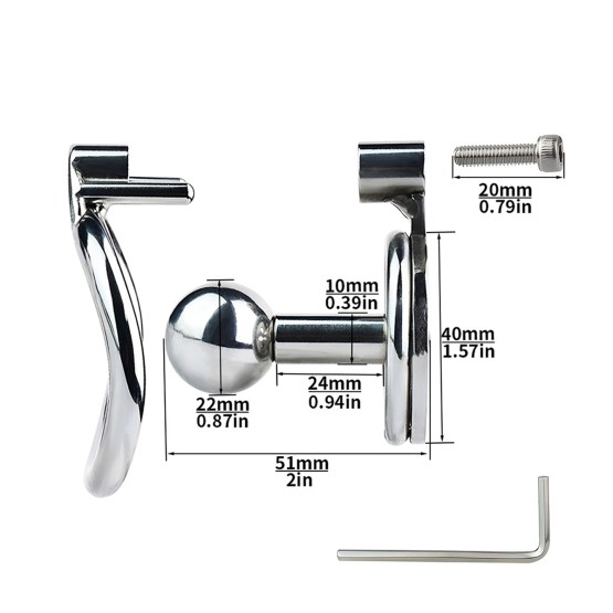 Chastity Device Big Ball Plug