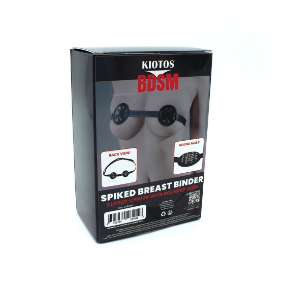 Spiked Breast Binder with Closed-Center Rounded Nobs