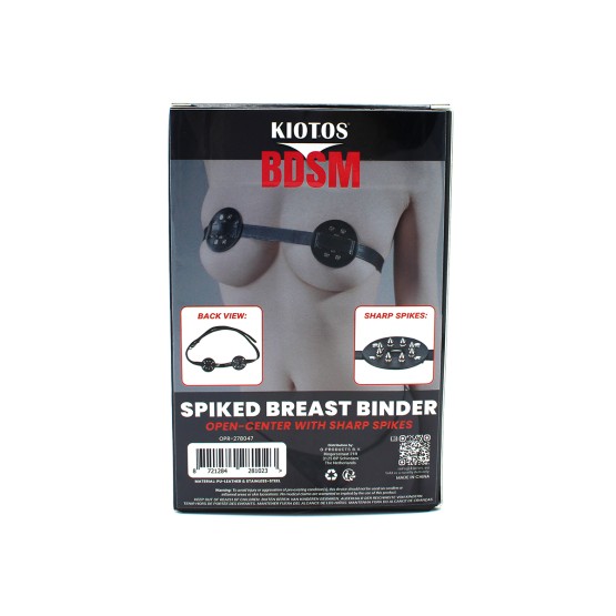 Spiked Breast Binder with Open-Center Sharp Spikes