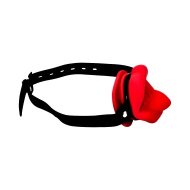 Vibrating Mouth Gag Silicone Lips & Tongue