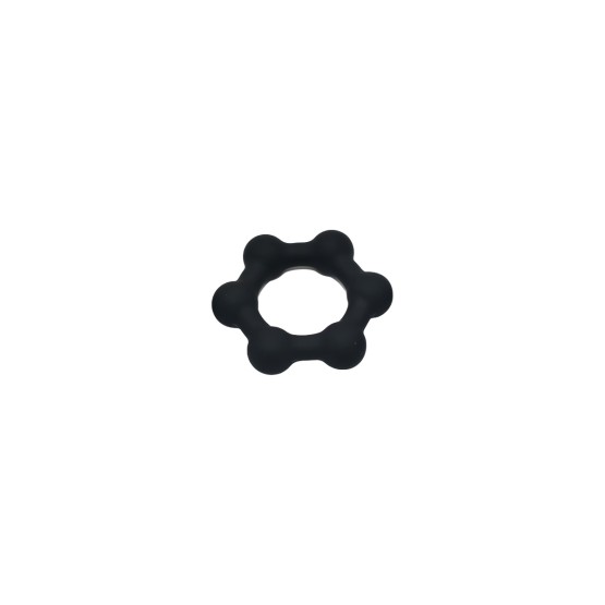 Silicone Cockring with 6 Steel Balls M