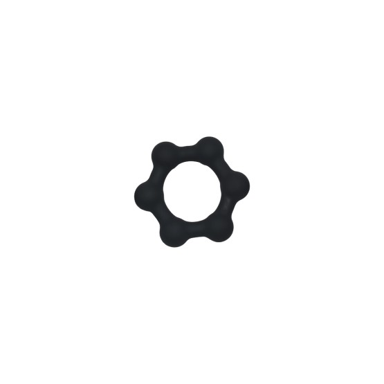 Silicone Cockring with 6 Steel Balls M