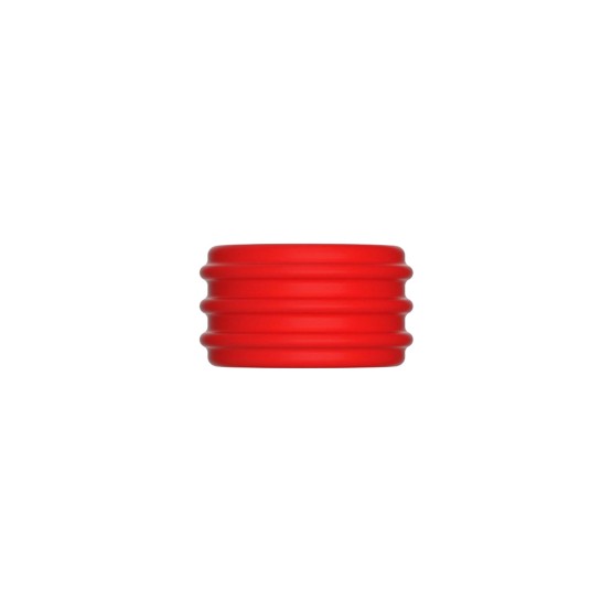 2 in 1 Silicone Cockring & Stretcher Red