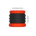 2 in 1 Silicone Cockring & Stretcher Black