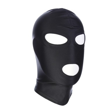 Black BDSM Hood Classic 3 Hole