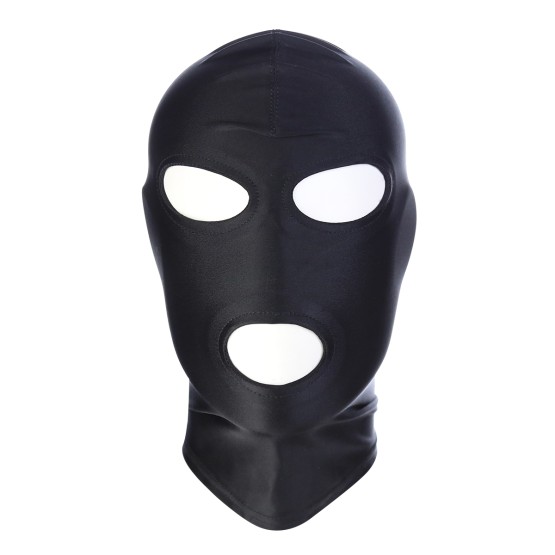 Black BDSM Hood Classic 3 Hole