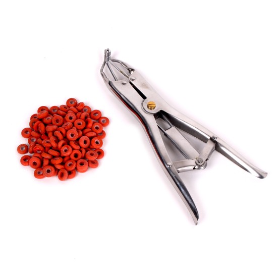 Tit Torture Pliers (with 50 rings pack)