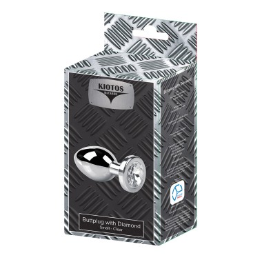 Kiotos Bizarre - Buttplug with Diamond - Small Clear