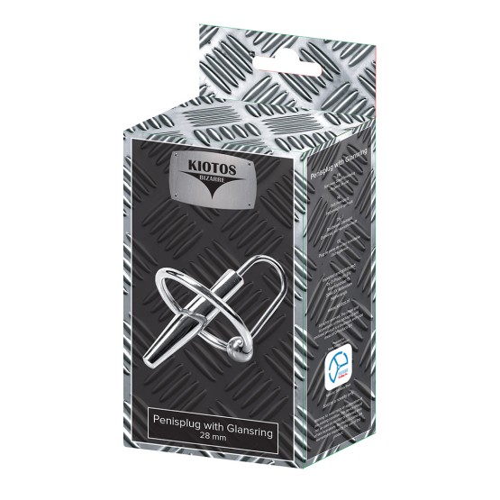 Kiotos Bizarre - Penisplug with Glansring - 28 mm
