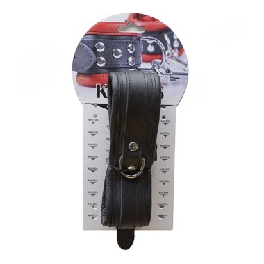 Leather Collar 5 cm - Black