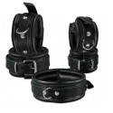 Leather Collar 5 cm - Black