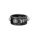 Leather Collar 6,5 cm - Black