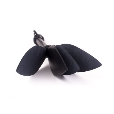 3-Fold Spade Slaper - Black Leather